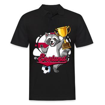 England Fußball - Männer Poloshirt - Schwarz - Vorne - Kai (181cm)