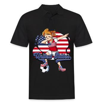 Usa Soccer - Polo Homme - noir - Devant - Kai (181cm)