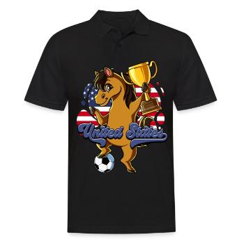 Usa Soccer - Polo Homme - noir - Devant - Kai (181cm)