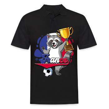 France Football - Polo Homme - noir - Devant - Kai (181cm)
