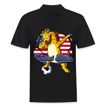 Usa Soccer - Polo Homme - noir - Devant - Kai (181cm)