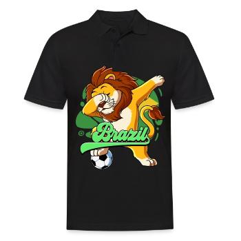 Brazil Football - Men's Polo Shirt - black - Front - Kai (181cm)