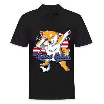 Usa Soccer - Polo Homme - noir - Devant - Kai (181cm)