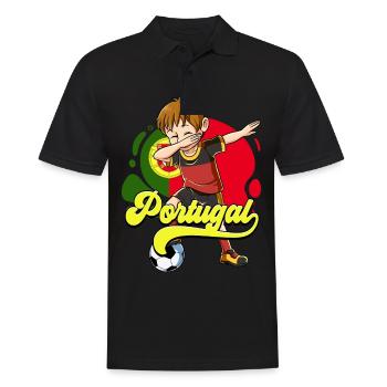 Portugal Football - Polo Homme - noir - Devant - Kai (181cm)