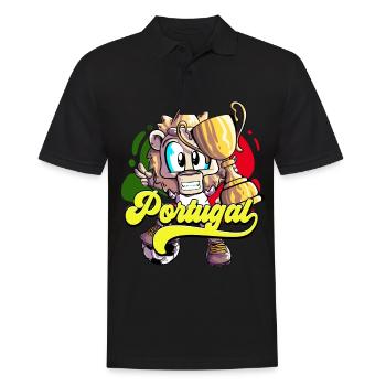 Portugal Football - Polo Homme - noir - Devant - Kai (181cm)