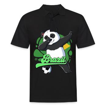 Brazil Football - Men's Polo Shirt - black - Front - Kai (181cm)