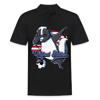 Usa Soccer - Polo Homme - noir - Devant - Kai (181cm)