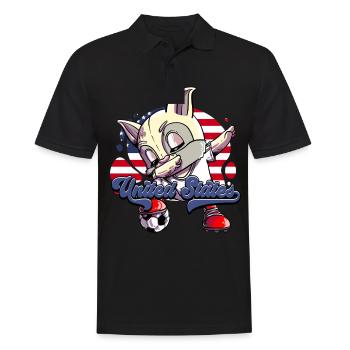 Usa Soccer - Polo Homme - noir - Devant - Kai (181cm)