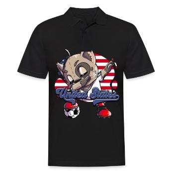 Usa Soccer - Polo Homme - noir - Devant - Kai (181cm)
