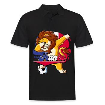 France Football - Men's Polo Shirt - black - Front - Kai (181cm)