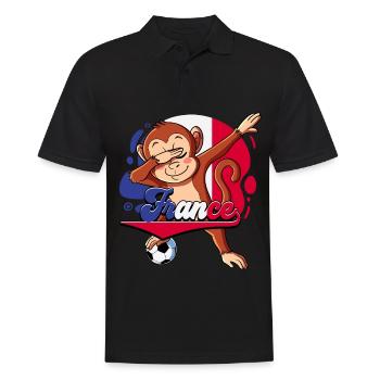 France Football - Polo Homme - noir - Devant - Kai (181cm)