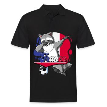 France Football - Polo Homme - noir - Devant - Kai (181cm)