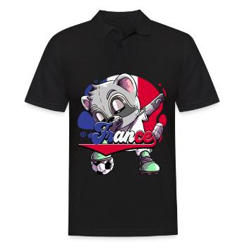 France Football - Polo Homme - noir - Devant - Kai (181cm)