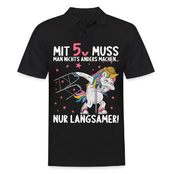 Mit 50 nichts anders nur langsamer 50 Geburtstag - Männer Poloshirt - Schwarz - Vorne - Kai (181cm)