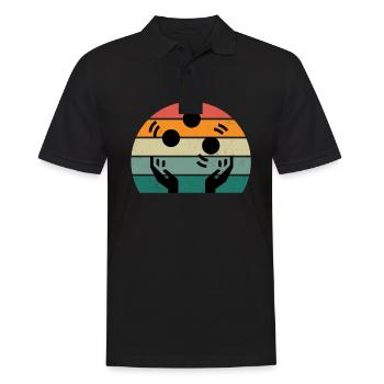 Juggler Juggler Balls Cone Plate Juggling - Men's Polo Shirt - black - Front - Kai (181cm)