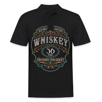 56 Jahre Ich bin wie guter Whisky 56. Geburtstag - Männer Poloshirt - Schwarz - Vorne - Kai (181cm)