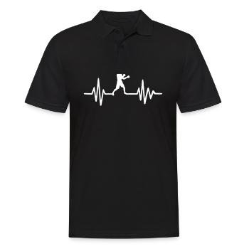 Kampfsportler Kampfsport Judo Aikido Karate Boxen - Männer Poloshirt - Schwarz - Vorne - Kai (181cm)