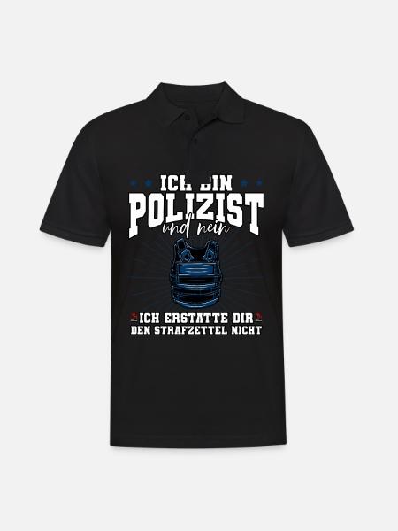 Ich Bin Polizist Polizei - Männer Poloshirt - Schwarz