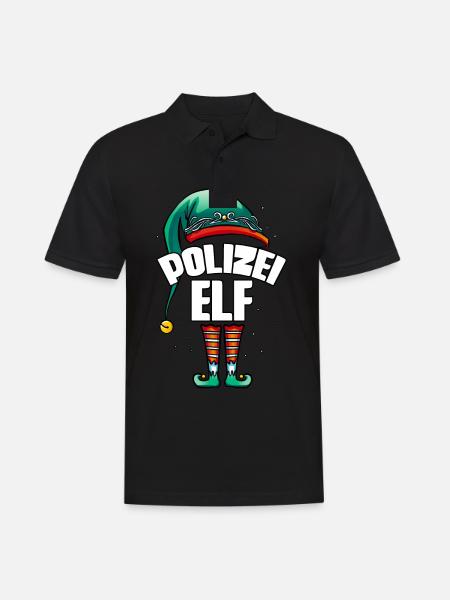 Polizist Polizei - Männer Poloshirt - Schwarz