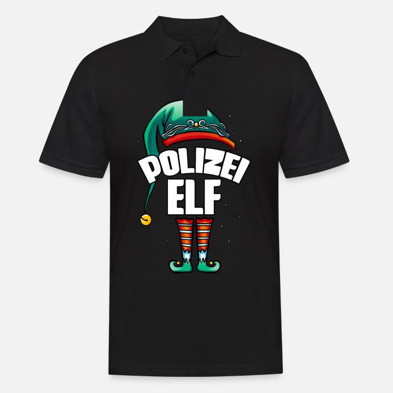 Polizist Polizei - Männer Poloshirt - Schwarz
