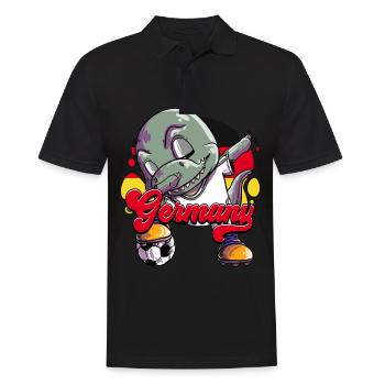 Germany Football - Men's Polo Shirt - black - Front - Kai (181cm)
