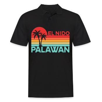 Voyage de vacances El Nido Palawan Philippines Asie - Polo Homme - noir - Devant - Kai (181cm)