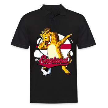 England Fußball - Männer Poloshirt - Schwarz - Vorne - Kai (181cm)