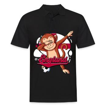 England Fußball - Männer Poloshirt - Schwarz - Vorne - Kai (181cm)