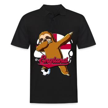 England Fußball - Männer Poloshirt - Schwarz - Vorne - Kai (181cm)