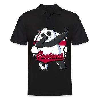 England Fußball - Männer Poloshirt - Schwarz - Vorne - Kai (181cm)