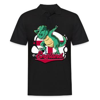England Fußball - Männer Poloshirt - Schwarz - Vorne - Kai (181cm)