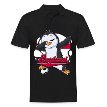England Fußball - Männer Poloshirt - Schwarz - Vorne - Kai (181cm)
