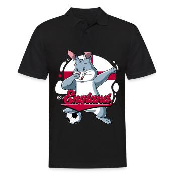 England Fußball - Männer Poloshirt - Schwarz - Vorne - Kai (181cm)