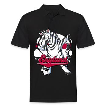 England Fußball - Männer Poloshirt - Schwarz - Vorne - Kai (181cm)