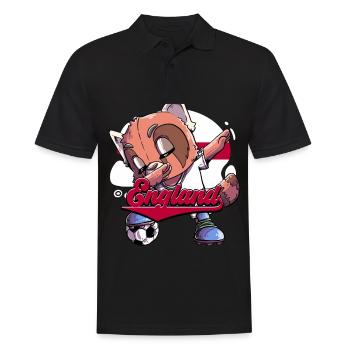 England Fußball - Männer Poloshirt - Schwarz - Vorne - Kai (181cm)