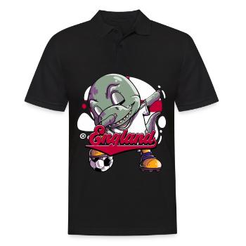 England Fußball - Männer Poloshirt - Schwarz - Vorne - Kai (181cm)