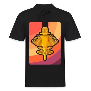 Ancient Astronaut Theory Quimbaya Airplane - Men's Polo Shirt - black - Front - Kai (181cm)