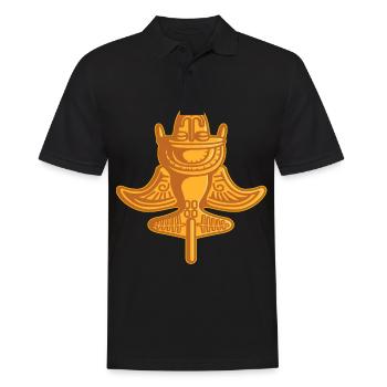 Ancient Astronaut Theory Quimbaya Airplane - Men's Polo Shirt - black - Front - Kai (181cm)