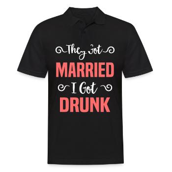 JGA Wedding Marriage Jungesellenabschied Party - Men's Polo Shirt - black - Front - Kai (181cm)