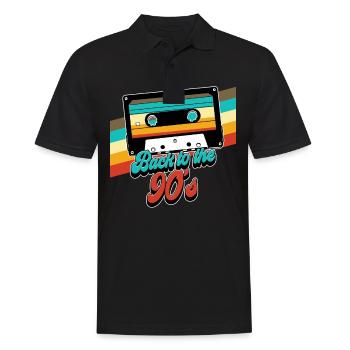 Retour des années 90 aux années 90 - Polo Homme - noir - Devant - Kai (181cm)