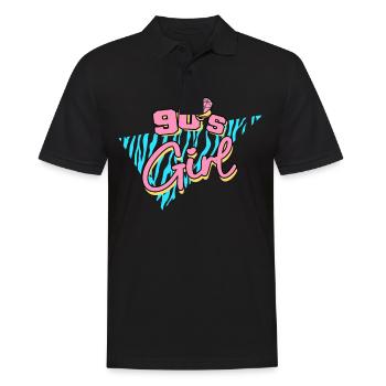 90s 90s Girl - Men's Polo Shirt - black - Front - Kai (181cm)