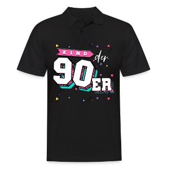 Enfants des années 90 des années 90 - Polo Homme - noir - Devant - Kai (181cm)
