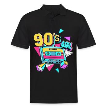 90s 90s Girl - Men's Polo Shirt - black - Front - Kai (181cm)