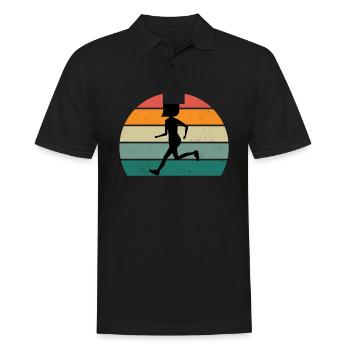 Coureur de course Coureur Renner Racer Jogging - Polo Homme - noir - Devant - Kai (181cm)