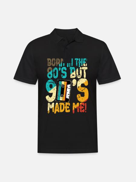 Jaren 80 geboren in de jaren 80 - Mannen poloshirt - zwart