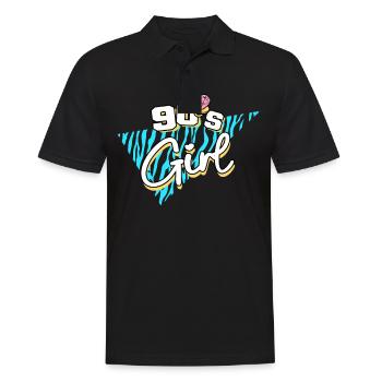 90s 90s Girl - Men's Polo Shirt - black - Front - Kai (181cm)