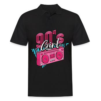 90s 90s Girl - Men's Polo Shirt - black - Front - Kai (181cm)