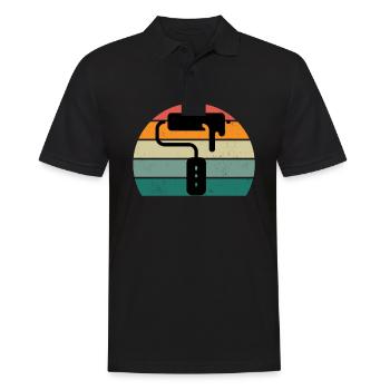 Maler Malerin Zeichnen Zeichner Zeichnerin Farbe - Männer Poloshirt - Schwarz - Vorne - Kai (181cm)