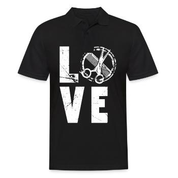 Love Friseurin - Männer Poloshirt - Schwarz - Vorne - Kai (181cm)