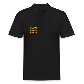 Ancient Astronaut Theory Quimbaya Airplane - Men's Polo Shirt - black - Front - Kai (181cm)